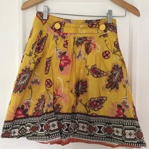 Forever 21 Goldenrod Yellow Skirt Pleated Skirt